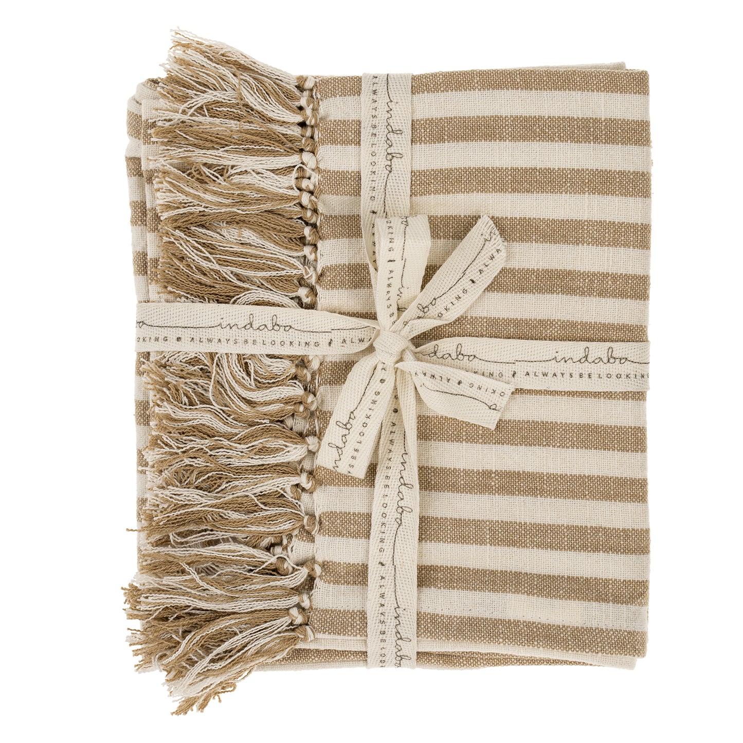 Bengal Stripe Hammam Hand Towel, Warm Sand