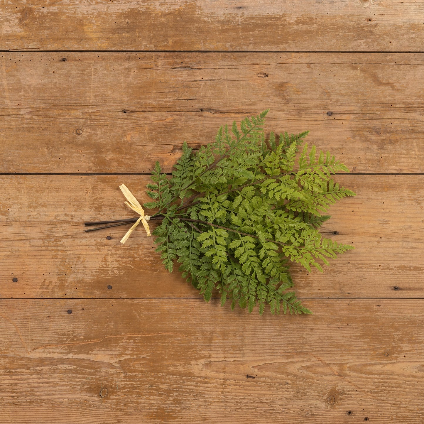 20" Leathered Fern Bundle Faux Floral Stem