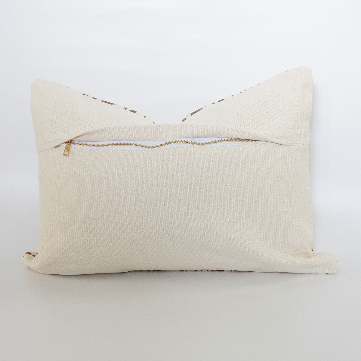 Signature Floral Cotton Pillow Cover in Brown
