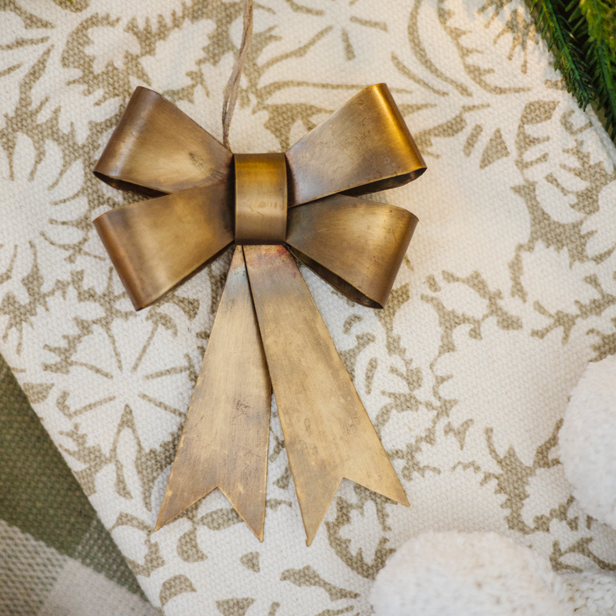 Small Brass Bow Ornament