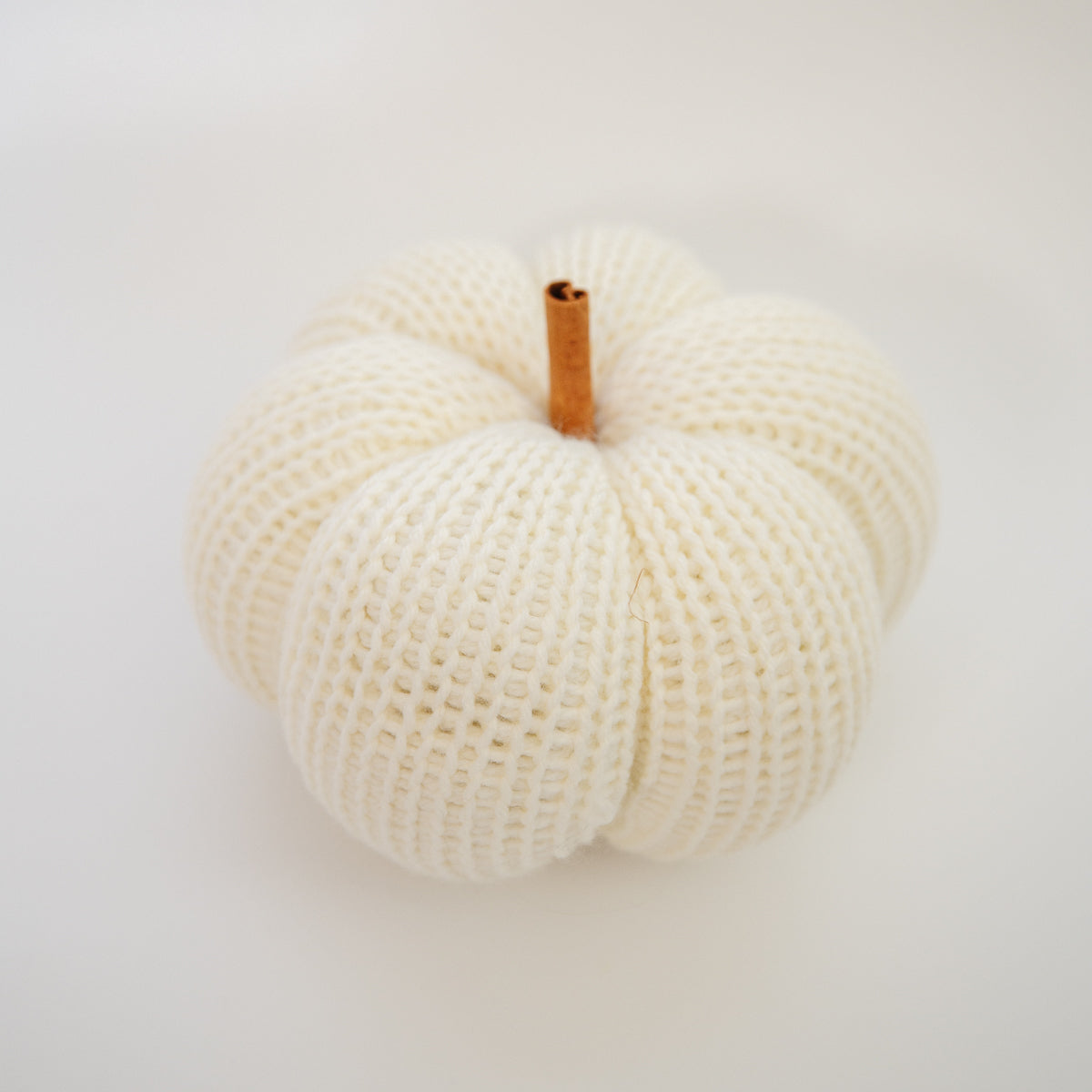 Hand Knit Pumpkin Decor Accent