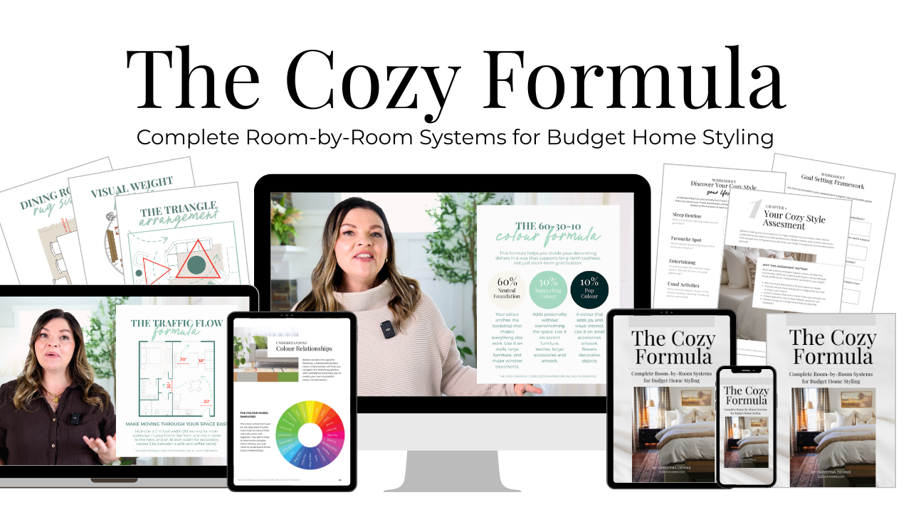 The Cozy Formula Interior Styling Course: Complete Room-by-Room Systems for Budget Home Styling