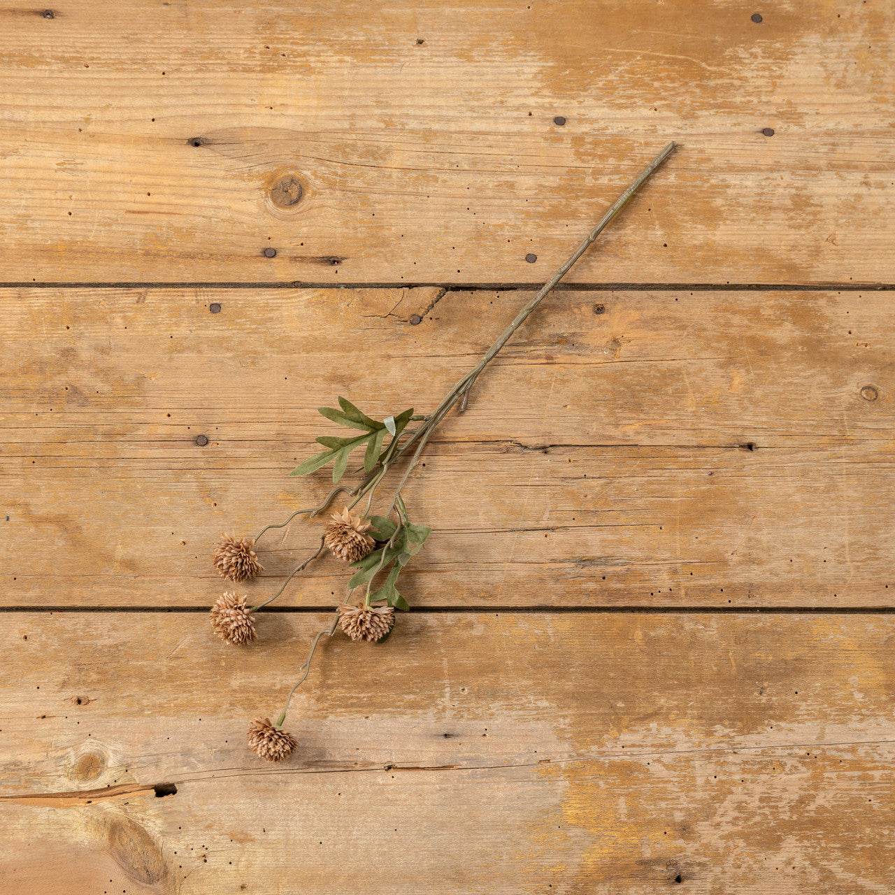 19.75" Brown Onion Spray Faux Floral Stem