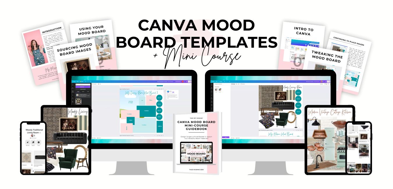 Canva Mood Board Templates & Mini Course (Digital Download)