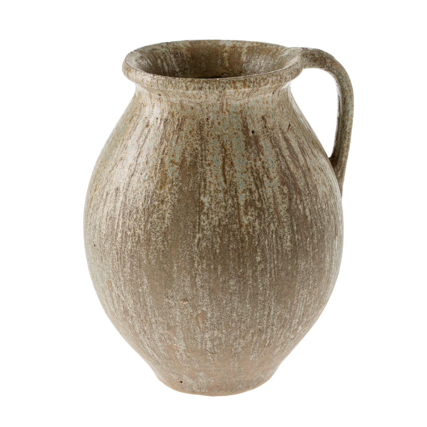 Rhodes Pitcher Vase Large, Reactive Brown