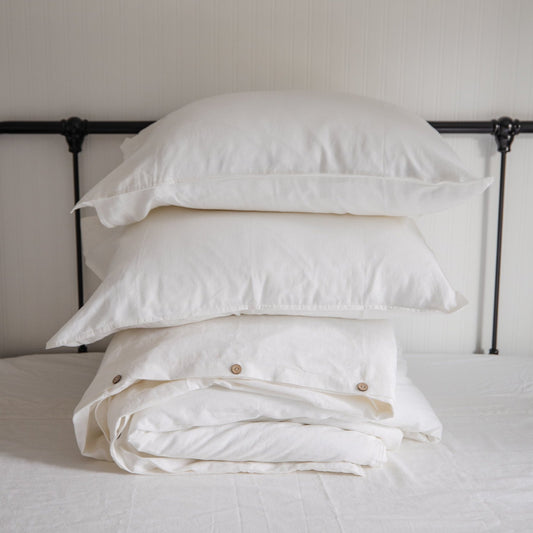 Signature Linen Cotton Blend Duvet Cover Set