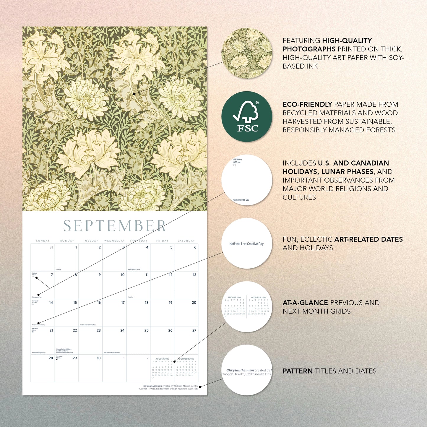 2025 William Morris | Wall Calendar