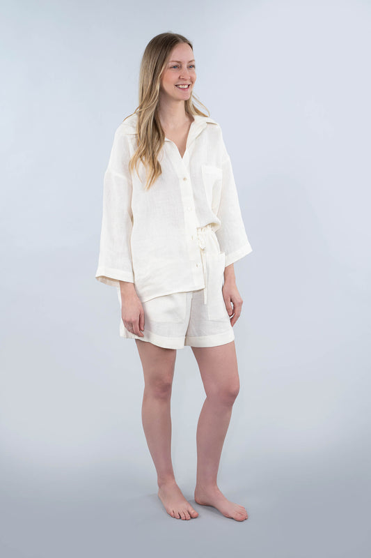 Linen Lounge Set, Ivory