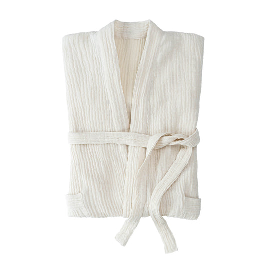 Crinkle Linen Cotton Robe