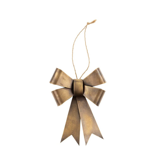 Small Brass Bow Ornament