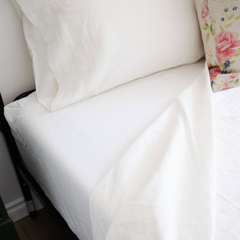 Signature Linen Cotton Blend Sheets – Cozy Prairie Linens Co.