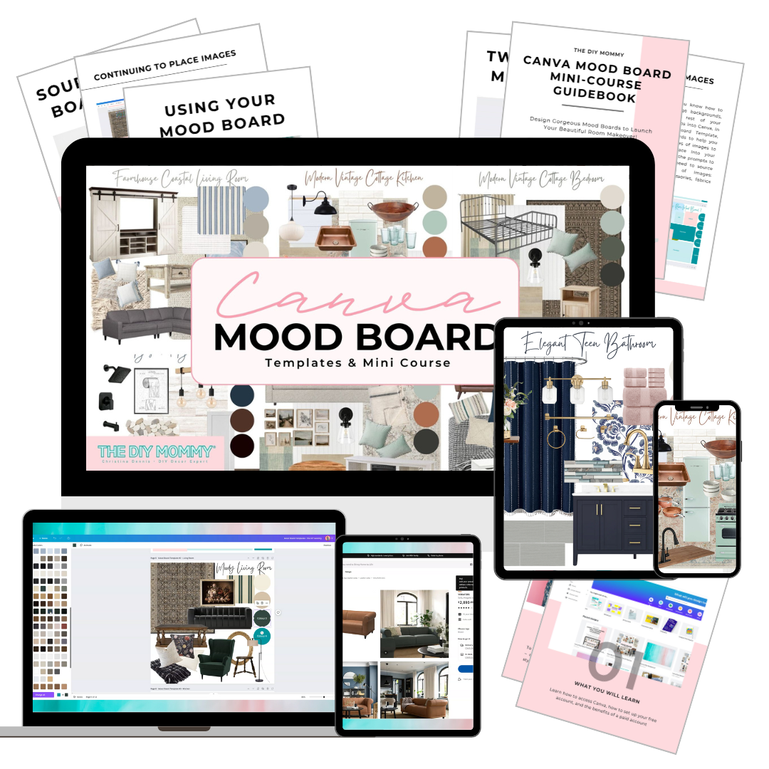 Canva Mood Board Templates & Mini Course Cozy Prairie Linens Co.