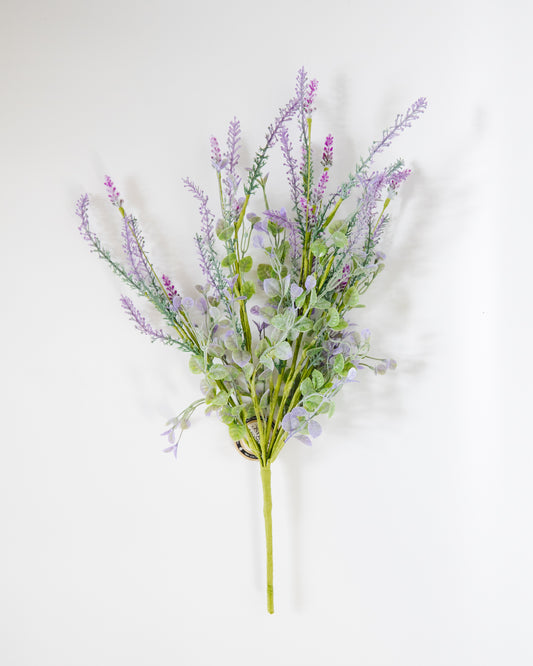 21" Faux Lavender Bush Floral Stem