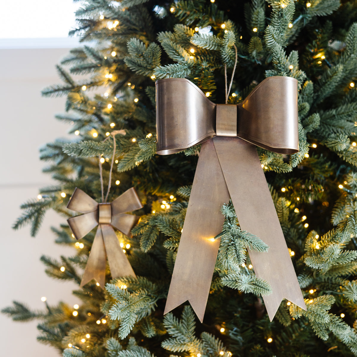 Large Brass Bow Ornament