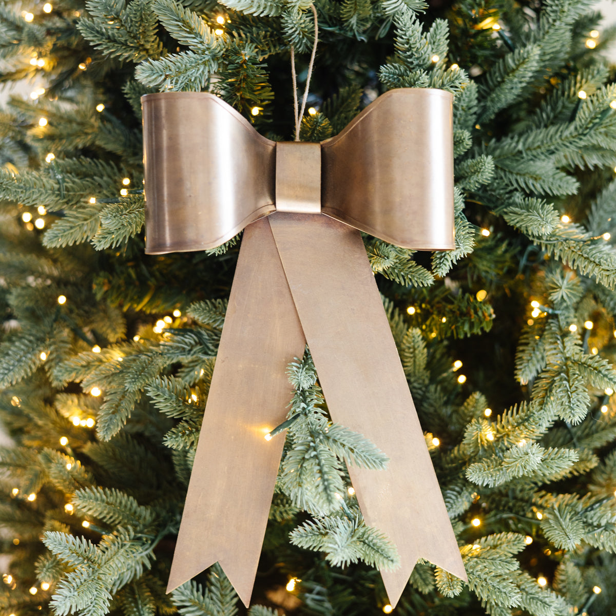 Large Brass Bow Ornament