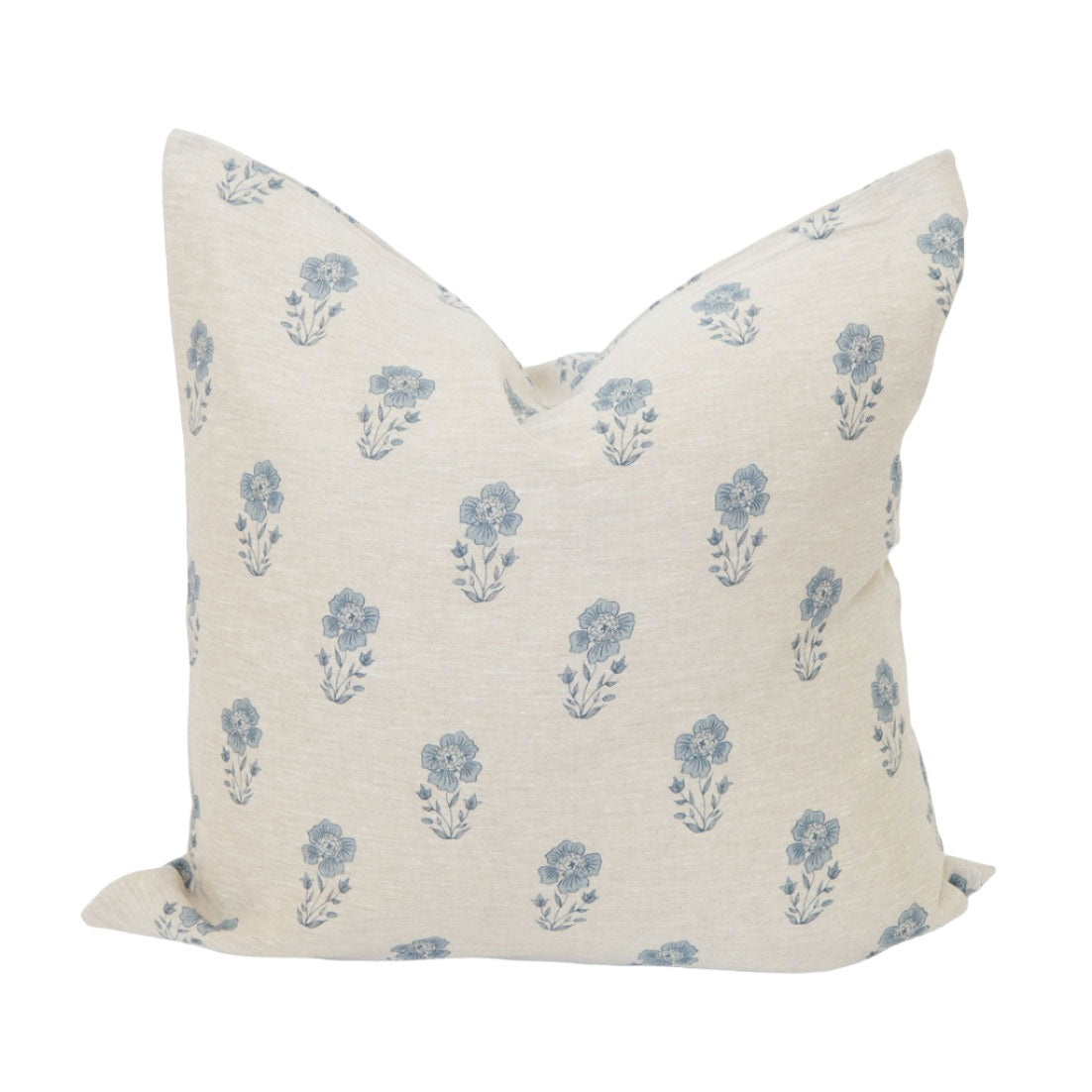 Signature Linen Petite Blue Floral Pillow Cover – Cozy Prairie Linens Co.