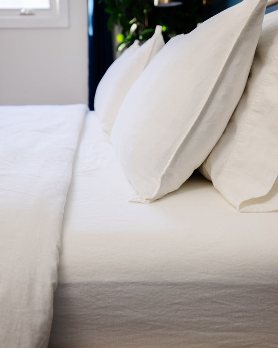 Signature Linen Cotton Blend Sheets PREORDER Cozy Prairie Linens Co.