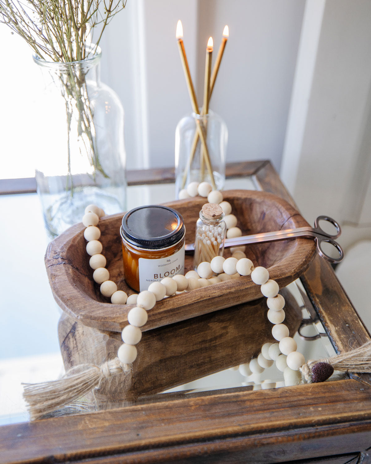 Everlasting Candle Set with Wylie Vase