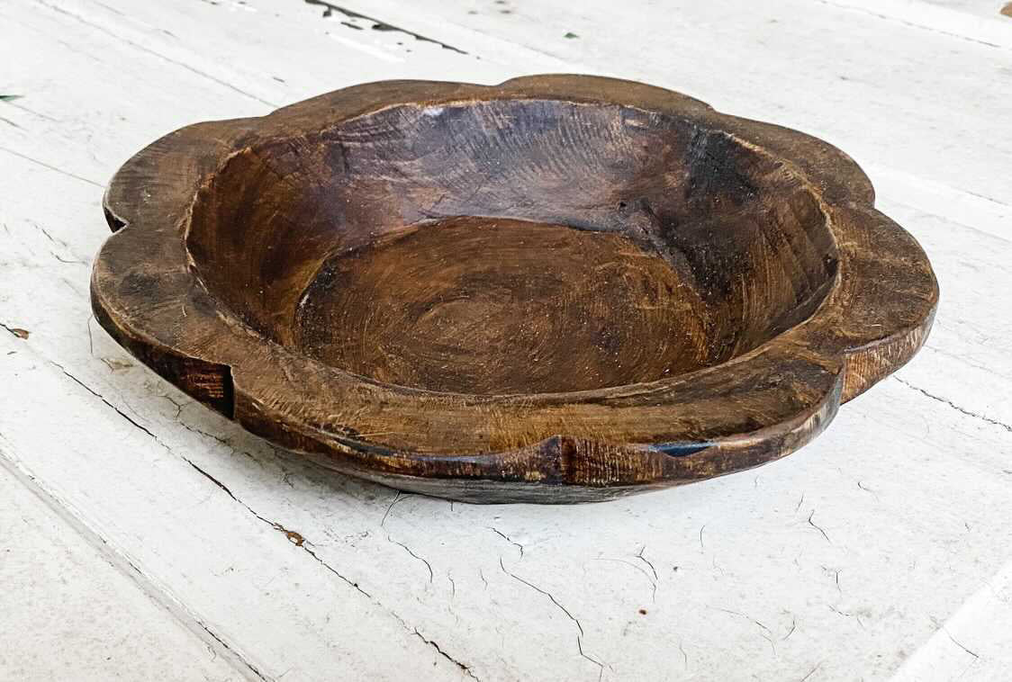 Flower Dough Bowl in Natural